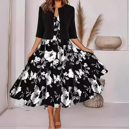 ZOFFIA Hochwertiges Modekleid Zweiteiliges Set