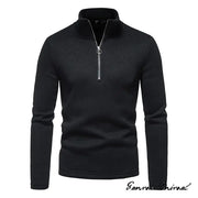 Warme Pullover-Winterjacke mit Reißverschluss