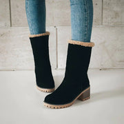 CAROLINE - Warme Winterstiefel mit hohem Absatz
