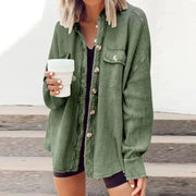 HADLEY - Lockere Strickjacke aus Rippenstrick