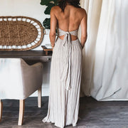 VILMA - Lässiges maxikleid mit neckholder
