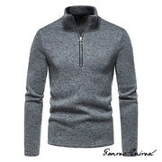 Warme Pullover-Winterjacke mit Reißverschluss
