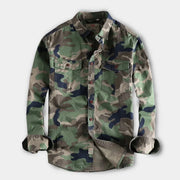AUBERT - Männer camouflage hemd