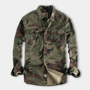 AUBERT - Männer camouflage hemd