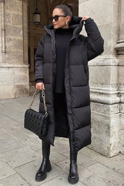 Sophie - langer puffer-wintermantel