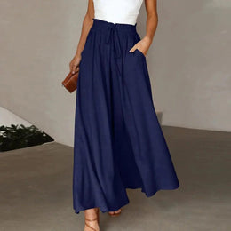 GRETHA - Elegante lockere Hose