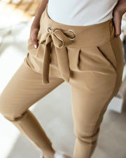 ANGELIEN - Lässige Hose Mit Hoher Taille