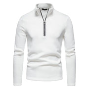 Warme Pullover-Winterjacke mit Reißverschluss