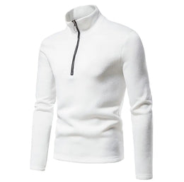 Warme Pullover-Winterjacke mit Reißverschluss
