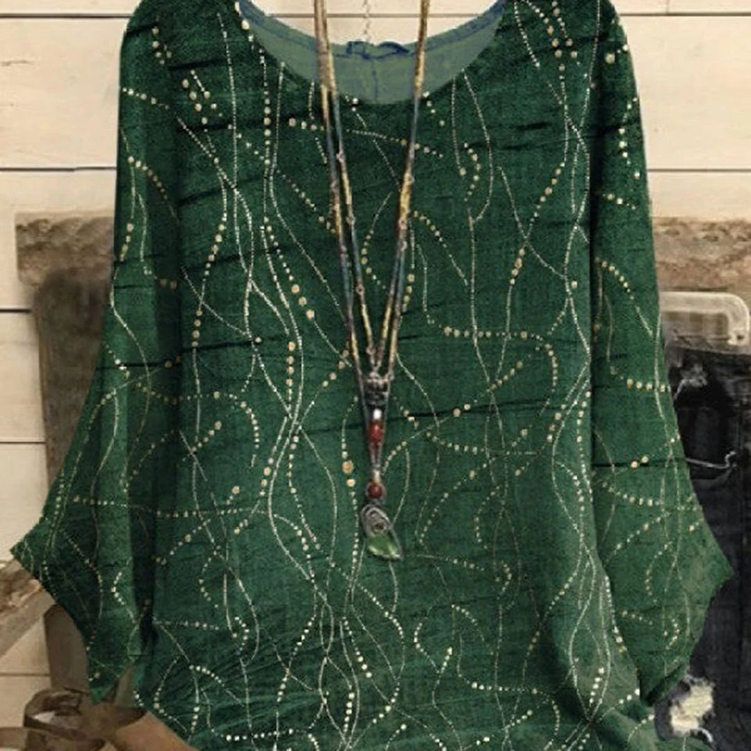 ESME - Elegantes O-Ausschnitt-Top