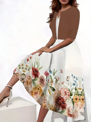 ZOFFIA Hochwertiges Modekleid Zweiteiliges Set