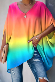 ELEGANTE WEIT GESCHNITTENE BLUSE FÜR DEN FRÜHLING/SOMMER