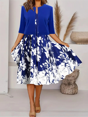 ZOFFIA Hochwertiges Modekleid Zweiteiliges Set