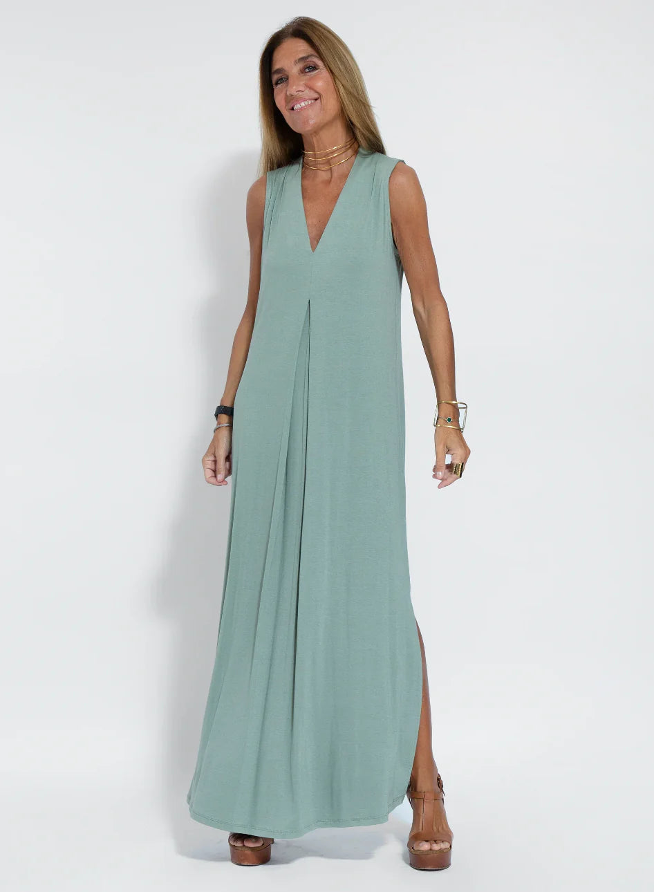 AYANIA - LANGES KLEID UND WESTE | Inna Mode®️