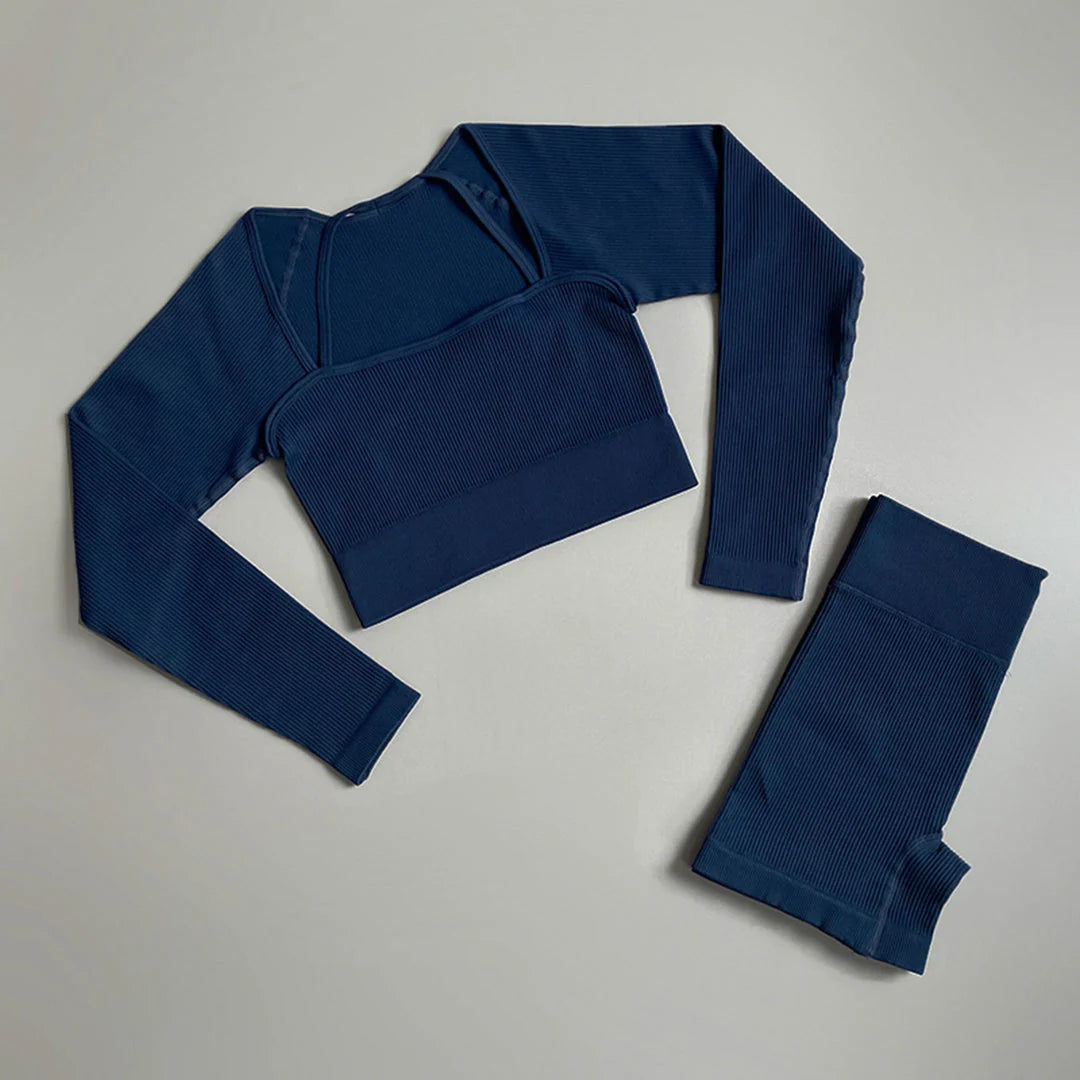 ZARA - Geripptes Yoga-Set für Damen
