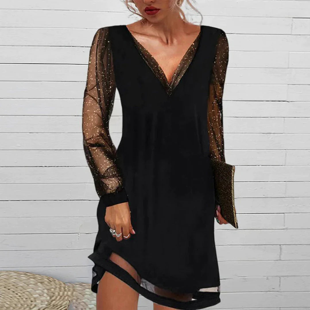 ATHENA - Elegantes kleid mit V-Hals | Inna Mode®️