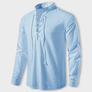 LASZLO - Elegantes shirt mit V-ausschnitt