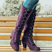 LEONA - Langer Damen-Stiefel mit hohem Absatz