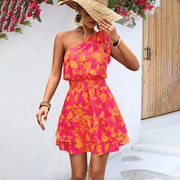 LENORA - Ein-schulter-minikleid