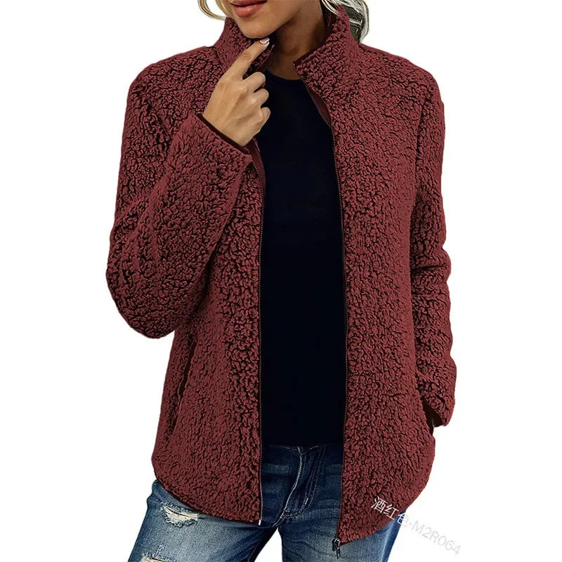 OLIVIA | fleecejacke für damen | Inna Mode®️