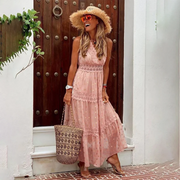 FLORENCE - Elegantes boho-kleid