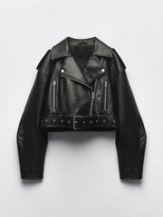 Lia - vintage-style leather jacket