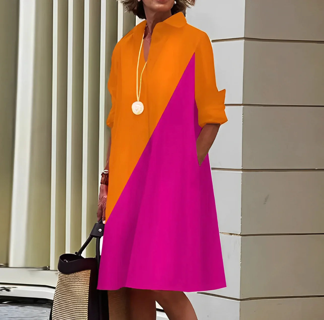 GINA - MIDI-KLEID FÜR DAMEN | Inna Mode®️