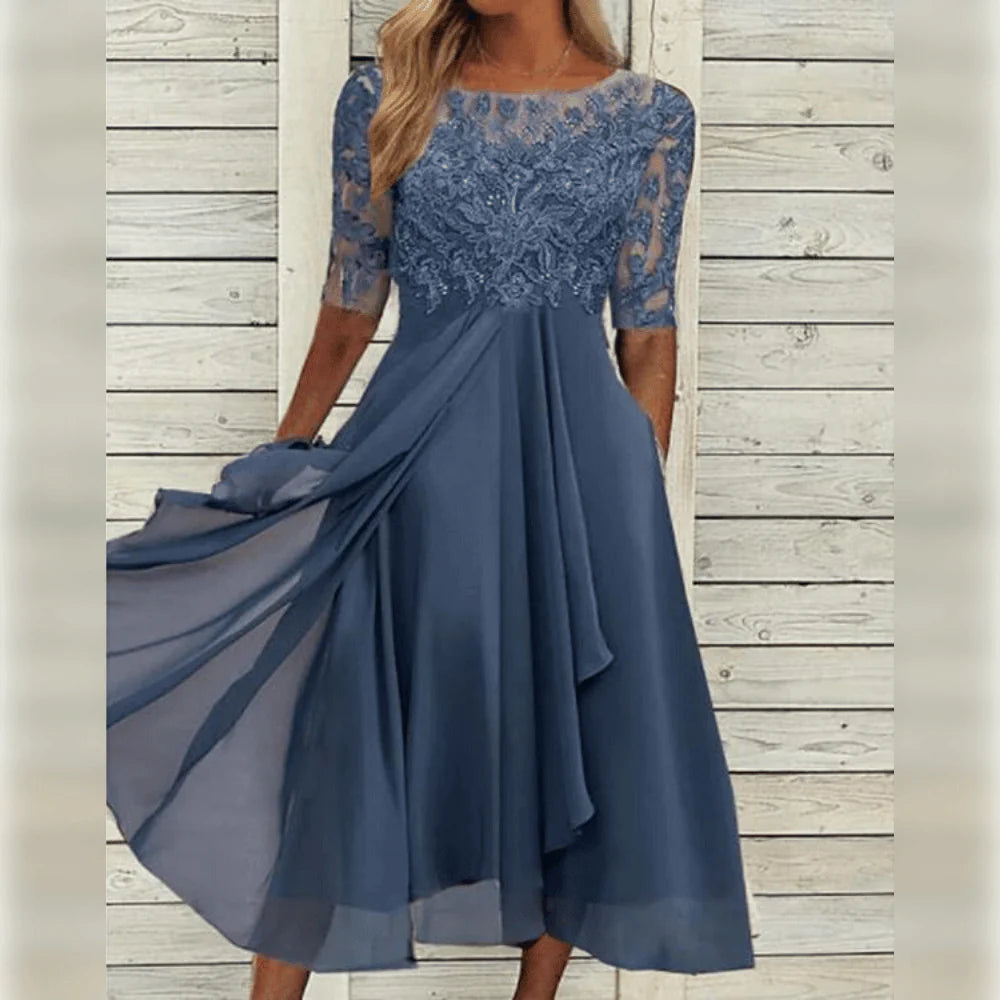 LIV - MIDI KLEID FÜR DAMEN | Inna Mode®️