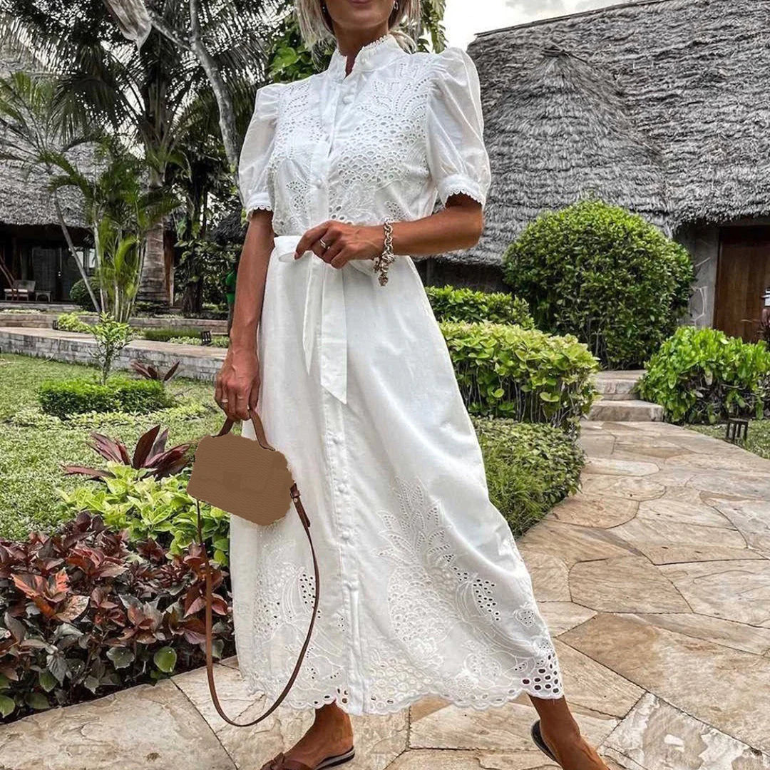 LAGERTHA - Elegantes maxikleid