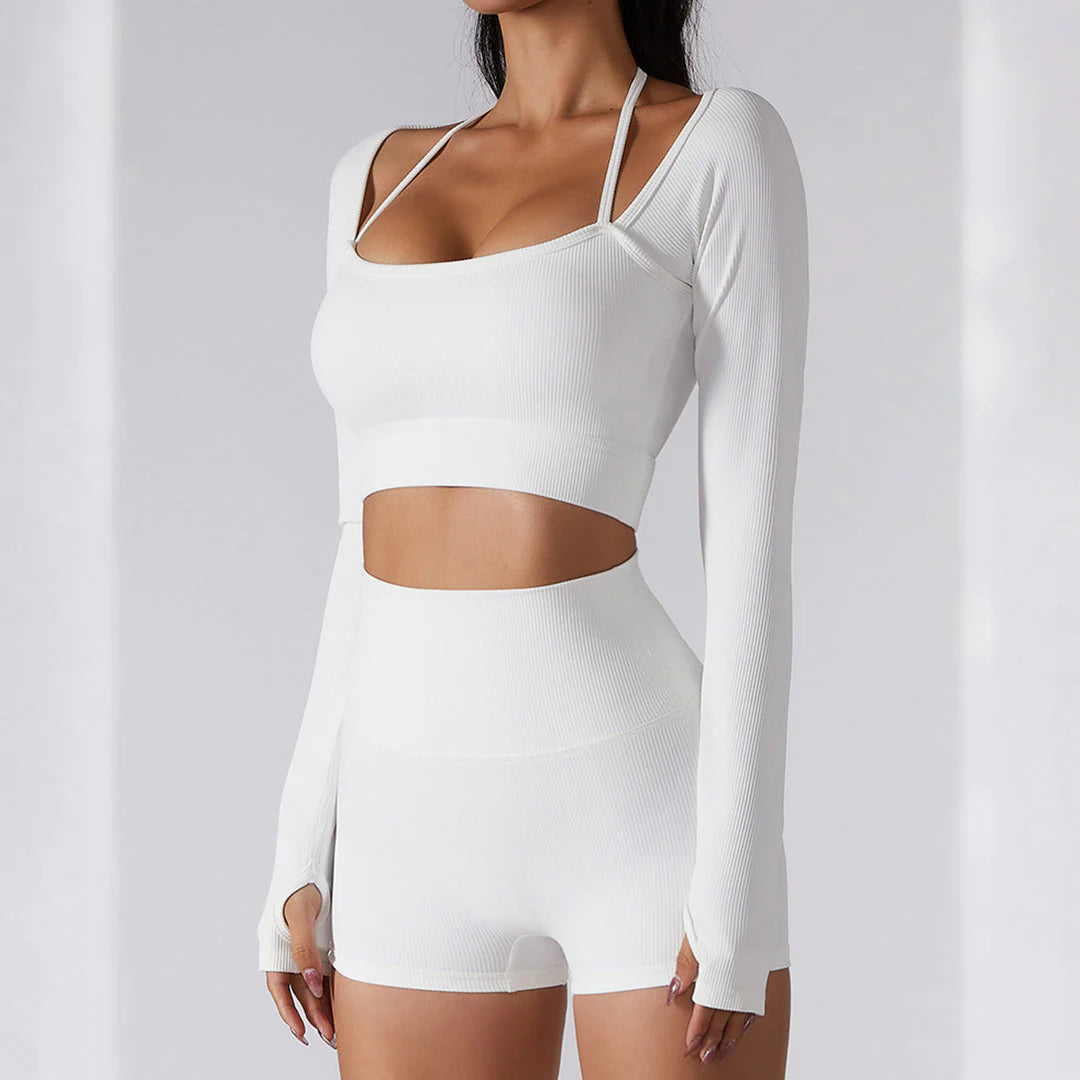 ZARA - Geripptes Yoga-Set für Damen