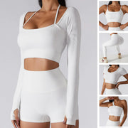 ZARA - Geripptes Yoga-Set für Damen