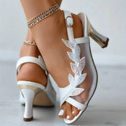 JOHANNA - Damen Mesh High Heel Sandalen