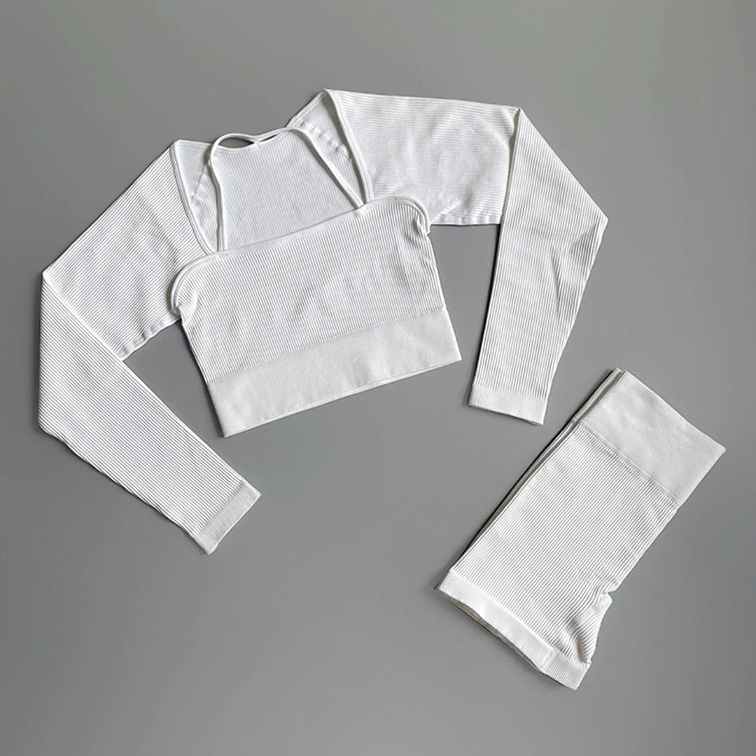 ZARA - Geripptes Yoga-Set für Damen