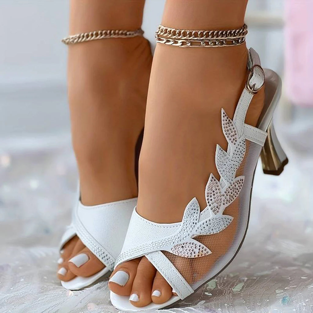 JOHANNA - Damen Mesh High Heel Sandalen
