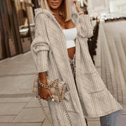 RIBBETE - Eleganter kapuzenmantel