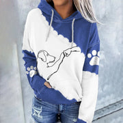 ROSAMUND - Trendiger hoodie mit Hundedruck