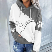 ROSAMUND - Trendiger hoodie mit Hundedruck