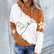 ROSAMUND - Trendiger hoodie mit Hundedruck