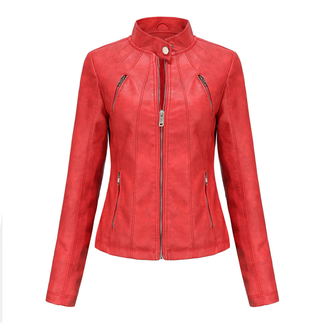 ADELIJA - Stylische lederjacke