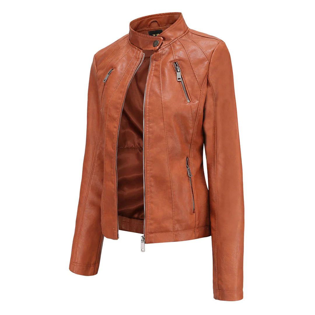 ADELIJA - Stylische lederjacke