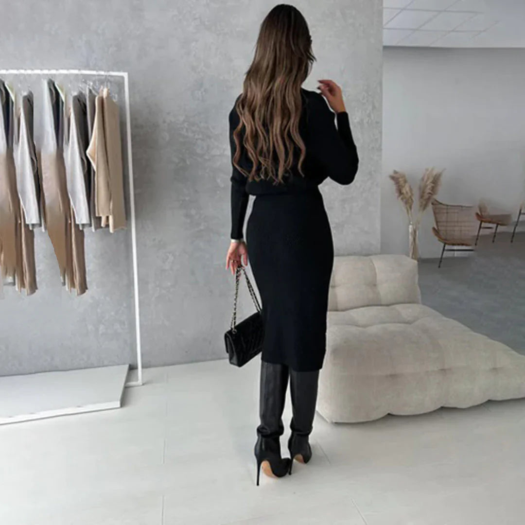 ANGELA - Elegantes Set aus Pullover und Rock | Inna Mode®️