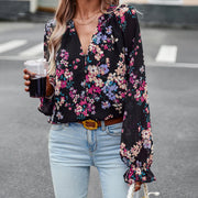ELLIE - Fashionable floral blouse 