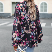 ELLIE - Fashionable floral blouse 